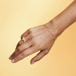 Mads Z BUBBLES N' PEARLS armbånd i 14 kt. guld