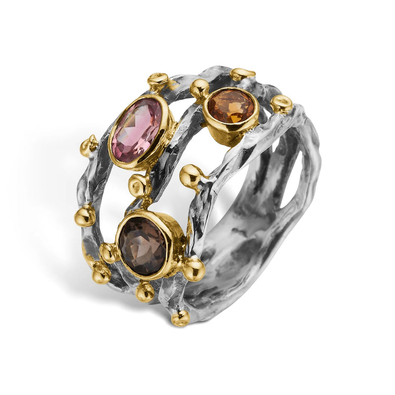 By Birdie - Grace Triple Garden Mix Ring 50110384